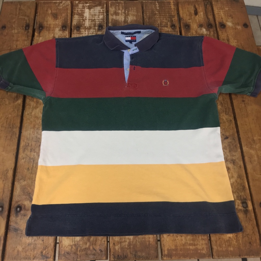Vintage Tommy Hilfiger Colorblock Polo/ XL